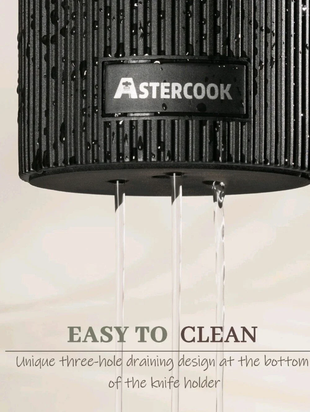 Astercook 6-Piece Knife Block Set
